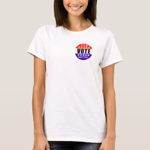 T-shirt Votre Vote Compte Rouge Blanc et Bleu Patriotique