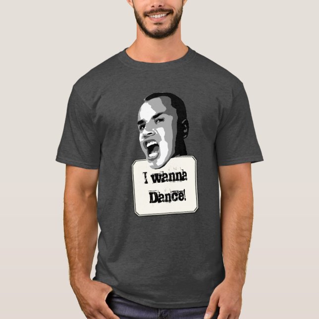 T-shirt Voulez danser le texte fait sur commande drôle (Devant)