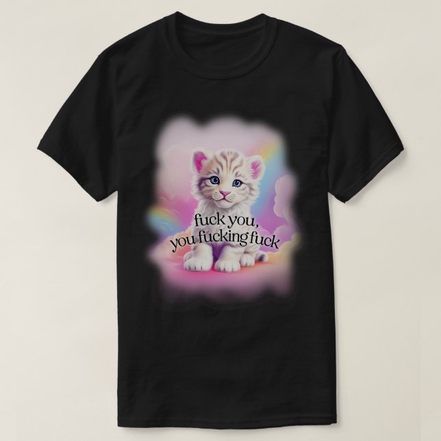 T-shirt Vous adorez Tiger Aesthétique (Design devant)