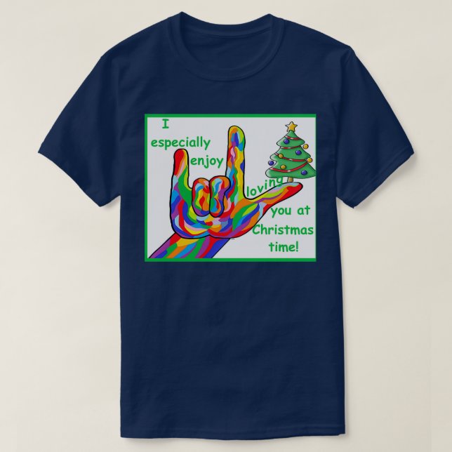T-shirt Vous aimer à Noël (Design devant)