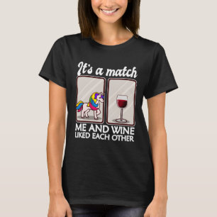 T-shirt Vous Aimez Boire Du Vin Rouge Et Du Vin Vous Aime 