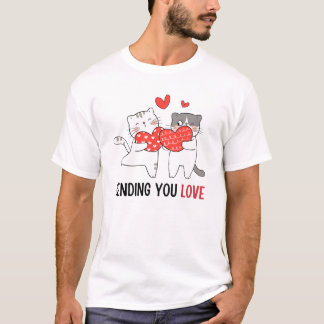 T-shirt Vous aimez envoyer | heureuse Sainte-Valentin, cha