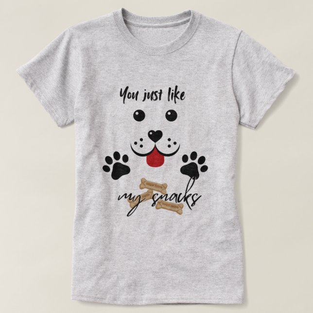 T-shirt Vous aimez mes snacks (Design devant)