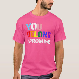 T-shirt Vous appartenez Mois de la fierté gay allié Lgbtq
