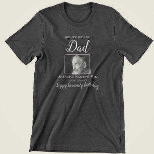 T-shirt Vous auriez aimé être ici   Photo Anniversaire Mém