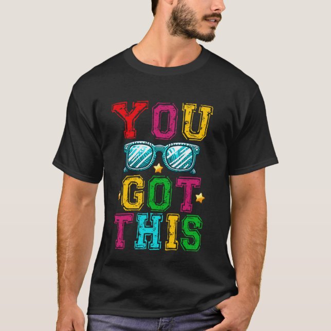 T-shirt Vous Avez Cette Typographie D'Encouragement (Devant)
