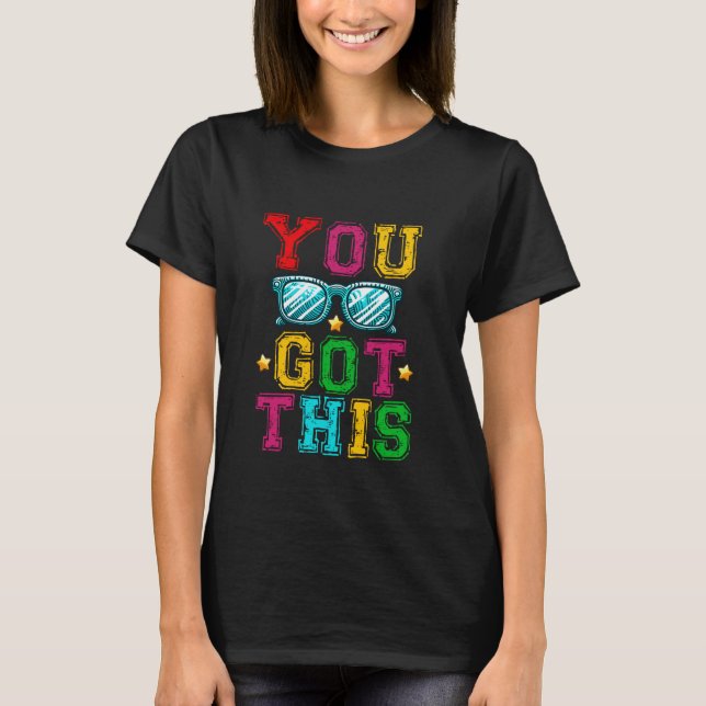 T-shirt Vous Avez Cette Typographie D'encouragement (Devant)