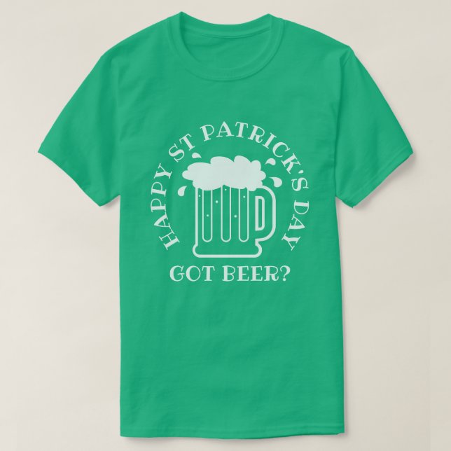 T-shirt Vous avez de la bière ? Funny kelly green chemise  (Design devant)