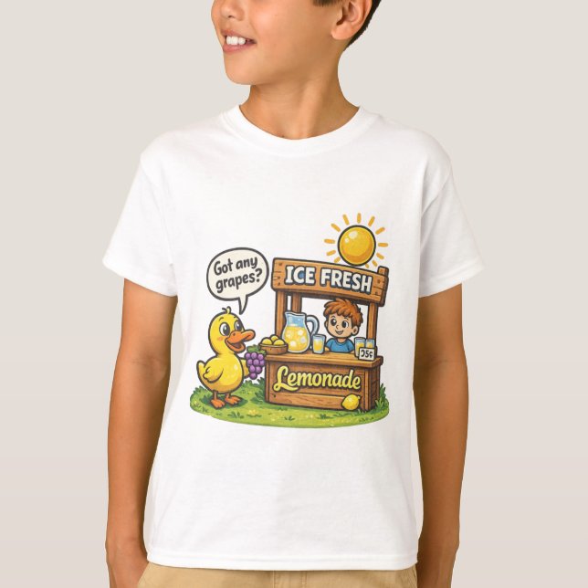 T-SHIRT VOUS AVEZ DES RAISINS ? LIMONADE (Devant)