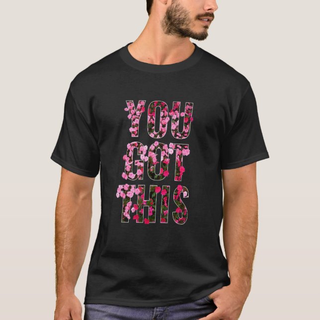 T-shirt VOUS AVEZ EU CETTE Fleurs Pétalées Roses Rouges Po (Devant)