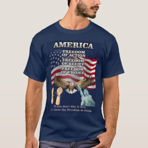 T-shirt Vous avez la liberté (peinture numérique)