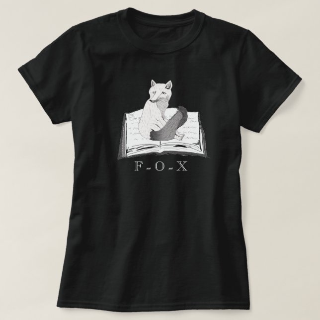 T-shirt Vous avez Mail / Fox and Sons Books T B&W (Design devant)