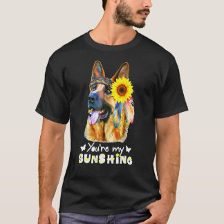 T-shirt Vous Avez Mon Sunshine Nice Berger Allemand & Tour