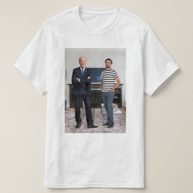 T-shirt Vous avez rencontré le président Joe Biden | Ajout (Design devant)