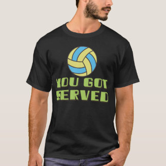 T-shirt Vous avez servi jeu de volleyball rétro rétro