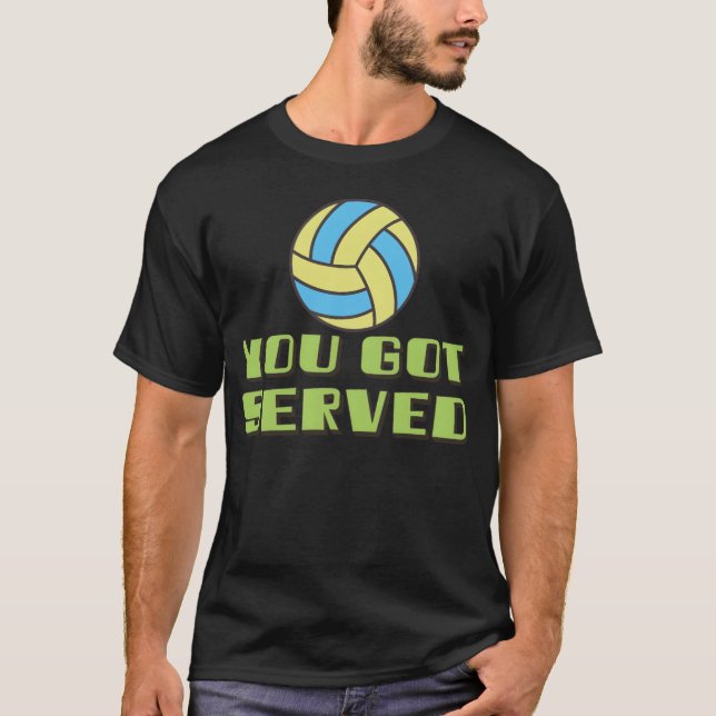 T-shirt Vous avez servi jeu de volleyball rétro rétro (Devant)