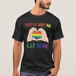 T-shirt Vous avez un allié en moi Lgbt Pride Mois