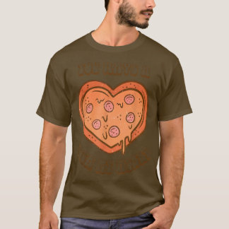T-shirt Vous Avez Un Amoureux De Pizza Mon Coeur Pizza Coe