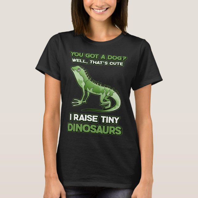 T-shirt Vous Avez Un Chien Que Je Lève De Minuscules Dinos (Devant)
