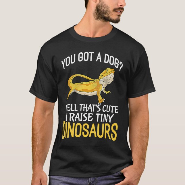 T-shirt Vous avez un chien que je lève Dinosaures minuscul (Devant)