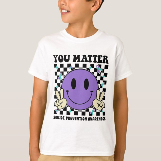 T-shirt Vous avez un problème Turquoise de ruban de ruban  (Devant)
