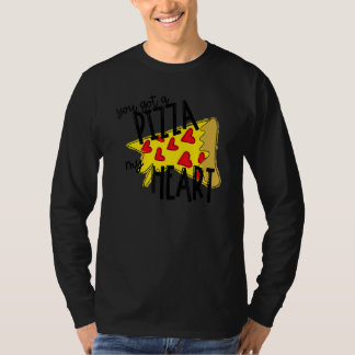 T-shirt Vous avez une part de mon cœur Pizza Saint-Valenti