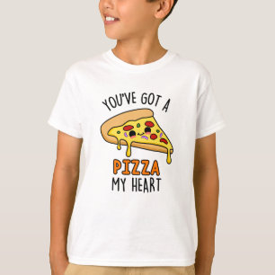 T-shirt Vous avez une pizza Mon Coeur Pizza Pizza Drôle