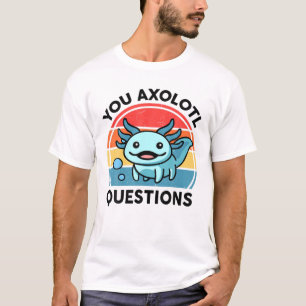 T-shirt Vous Axolotl Questions Jeunes Enfants Cute Blue Ax