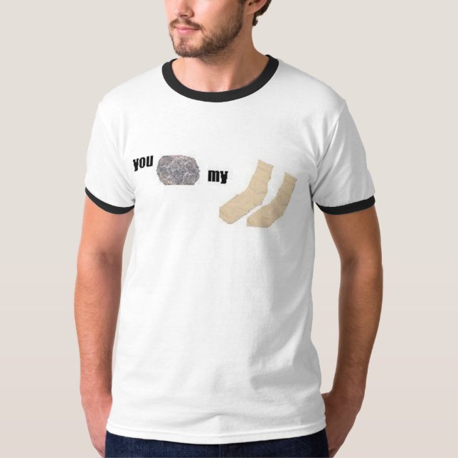T-shirt vous basculez mes chaussettes (Devant)