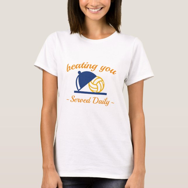 T-shirt Vous Battre Au Volleyball (Devant)