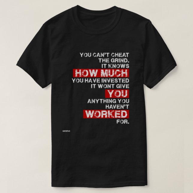 T-shirt Vous biseautez la fraude la chemise de motivation (Design devant)