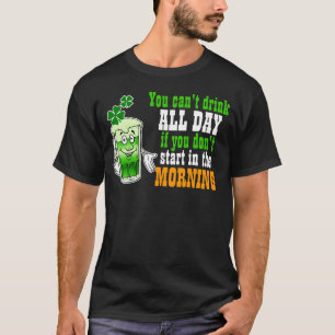 T-shirt Vous boisson biseautée toute la journée, Irlanda