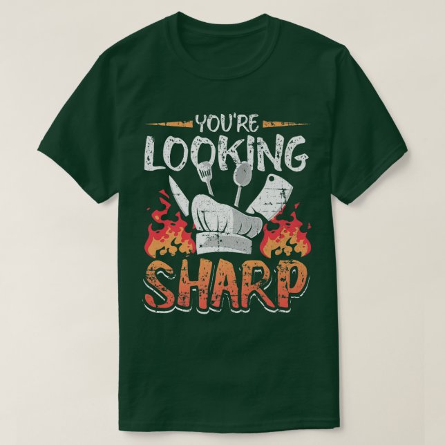 T-shirt Vous Cherchez Sharp Funny Cuisine culinaire Idée G (Design devant)