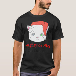 T-shirt Vous choisissez Kitty Cat Naughty ou Nice