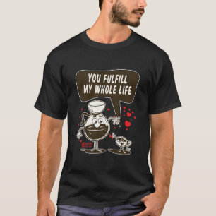T-shirt Vous Complétez Ma Vie entière Hommes Noirs
