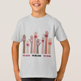 T-shirt Vous Comptez Et Vous Êtes Une Affirmation Aimée