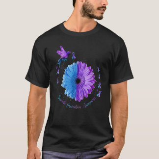 T-shirt Vous Comptez Prévention Suicide Turquoises Purple