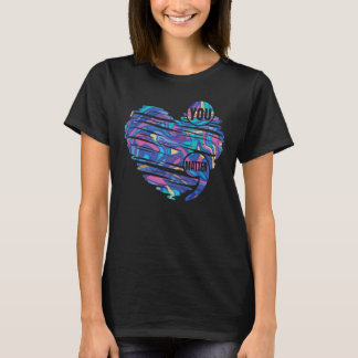 T-shirt Vous Comptez Semicolon Coeur Prévention Suicide Aw