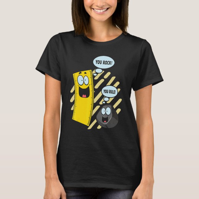 T-shirt Vous déchirez  Vous régnez    Règle et gomme à eff (Devant)