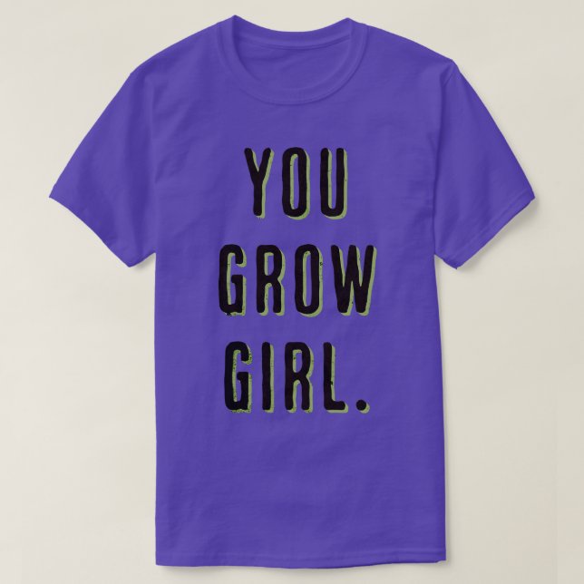 T-shirt Vous devenez fille drôle amant plante 1 (Design devant)