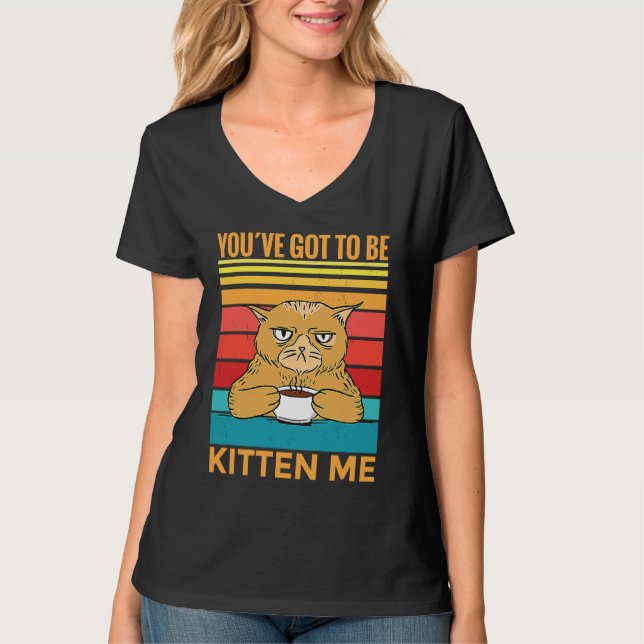 T-shirt Vous devez me kiffer  I  Chat (Devant)