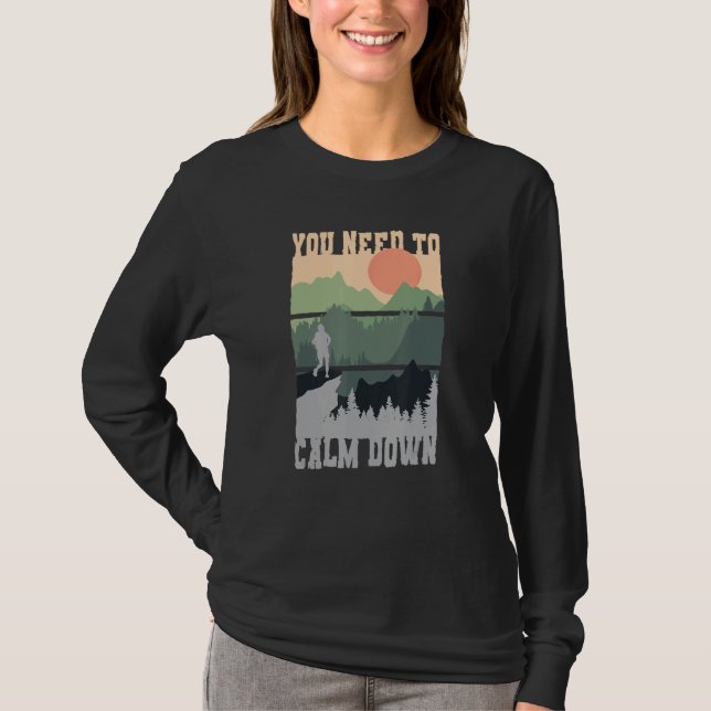 T-shirt Vous devez vous calmer Méditation (Devant)
