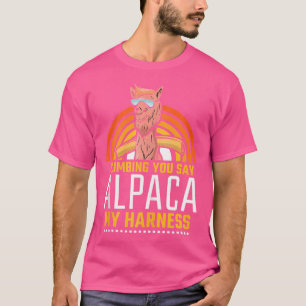 T-shirt Vous dites escalade Lama mon harnais Escalade