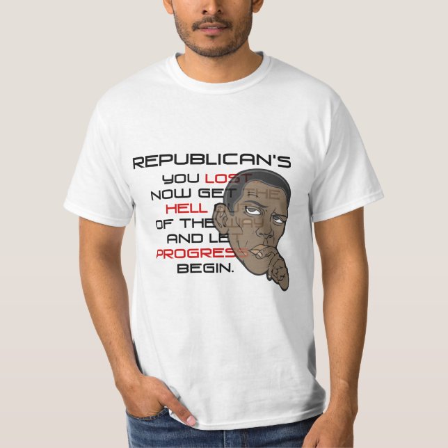 T-SHIRT VOUS DU RÉPUBLICAIN AVEZ PERDU (Devant)