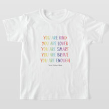 Vous êtes aimé Affirmations positives arc-en-ciel