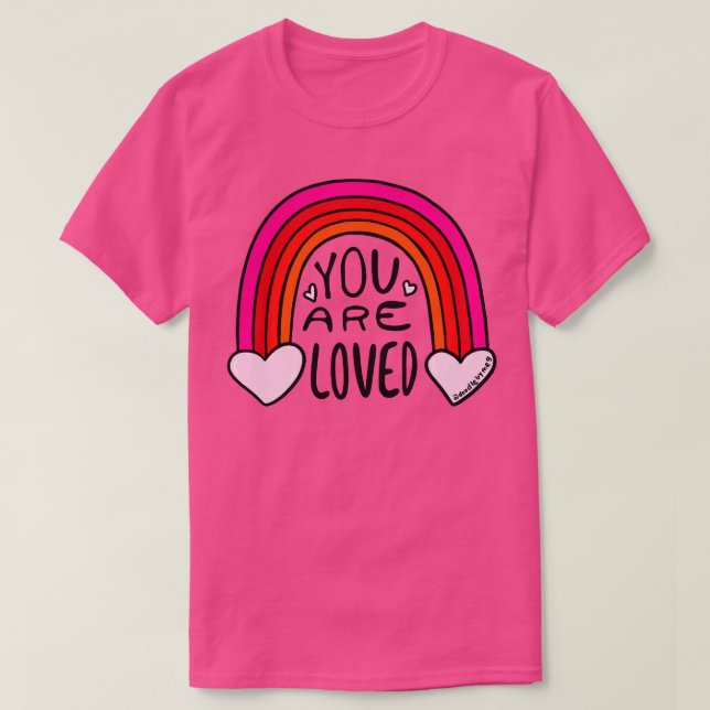 T-shirt Vous Êtes Aimés (Design devant)