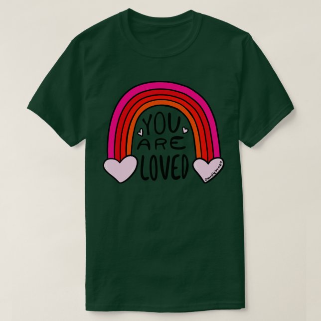 T-shirt Vous Êtes Aimés (Design devant)