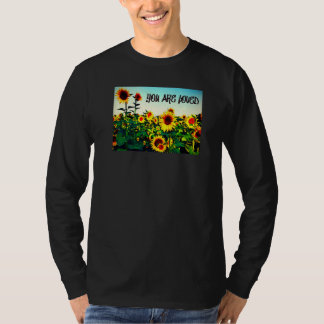 T-shirt Vous êtes aimés Tournesols