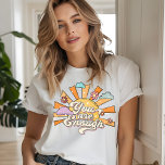 T-shirt Vous Êtes Assez De Typographie Rétro Santé Mentale<br><div class="desc">You Are Enough Retro Typography Mental Health Women's Fashion T-Shirt Top présente le texte "You are Enough" dans une typographie de script rétro agrémentée de rayons de soleil, de nuages et de fleurs super. Parfait comme cadeau pour elle pour l'anniversaire, Noël, Fête des Mères, meilleurs amis, soeurs et plus. Conçu...</div>