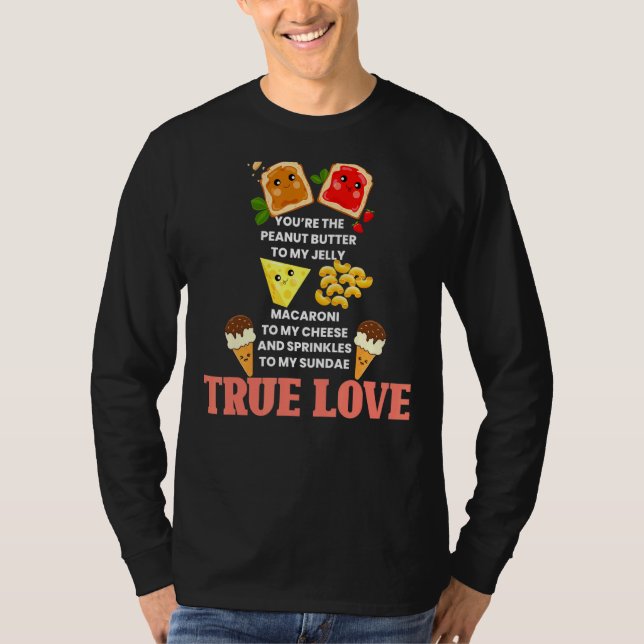T-shirt Vous Êtes Beurre D'Arachide À Mon Graphique Alimen (Devant)
